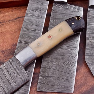 Multi Purpose <b>Kitchen</b> Chef <b>Knife</b> Set with <b>Sharp</b> Damascus Steel Blades Comfortable Non Slip Handles for Daily Use Chef <b>Knife</b> Set - Product Image 3