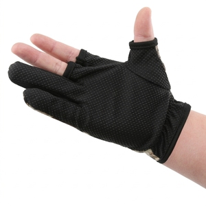 Gants de pêche intelligents mi-doigts personnalisés, respirants, légers, imprimé camouflage, unisexe, toutes saisons, fermeture auto-agrippante, polyester - Product Image 3