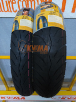 إطار دراجة نارية عالي الجودة KUMA K303 أسود 70/90-17 عالي السرعة بدون أنبوب داخلي، جديد، مصنوع في فيتنام من المطاط الطبيعي