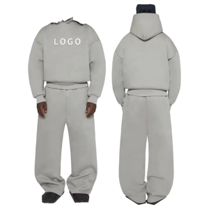 Ensembles de survêtements coupe-vent à capuche pour hommes, style streetwear, 100 % coton, les plus vendus, vente en gros - Product Image 5