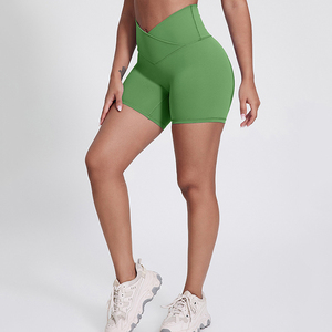 High Waist V Shape Butt Lifting Breathable Spandex Biker <b>Shorts</b> Quick Dry <b>Seamless</b> Look Hot Women <b>Gym</b> Yoga Running <b>Shorts</b> - Product Image 2