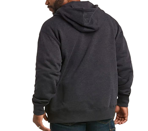 Sweat-shirt à capuche zippé pour homme, coupe classique, couleur unie, en polaire, décontracté, pour l'automne - Product Image 3