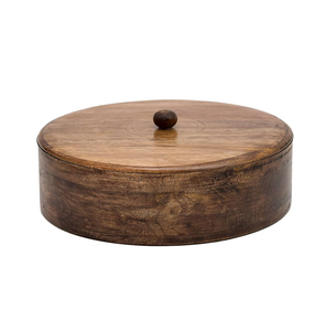 Boîte à roti en bois avec couvercle et pince en métal, nouveau design, qualité supérieure, artisanat indien. - Product Image 4