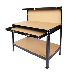 Banco da Lavoro in Acciaio Personalizzabile OBM con Cassetti, Tavolo Portautensili con Ruote, Piano di Lavoro e Pannello Forato 63 Pollici - Product Image 3