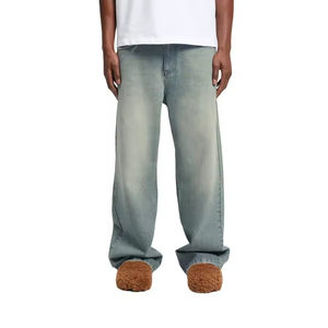 Pantalones Vaqueros para Hombre, Corte Recto, Estilo Urbano, Blancos, Ajustados, Lavados, Elásticos, de Alta Calidad - Product Image 4