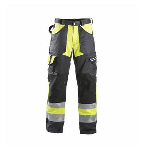Men's High Visibility <b>Work</b> <b>Pants</b> Polyester Reflective Stripes <b>Cargo</b> Pockets Safety Protective Needle Detection - Product Image 1
