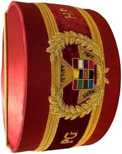 เครื่องประดับพิธีกรรมมาซอนิก หมวกมงกุฎสำหรับอดีตพระสูตรเจ้าแห่งจักรวรรดิอัครราชย์  พร้อมงานปักดิ้นทอง จักรวรรดิอัครราชย์ ราชอัครราชย์ - Product Image 4