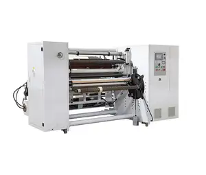 Raloyal Self Adhesive Paper PET BOPP Film Aluminum Foil Automatic PLC Control Turret Rewinding Machine