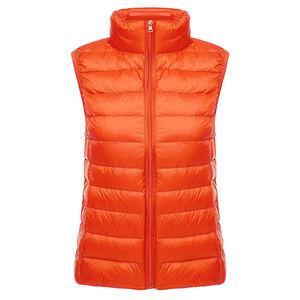 Chaleco Acolchado de Nailon con Cierre de Cremallera para Mujer, Relleno de Algodón, Cálido para Invierno, Sin Mangas, Tallas Grandes, Ajuste Personalizado, OEM - Product Image 6