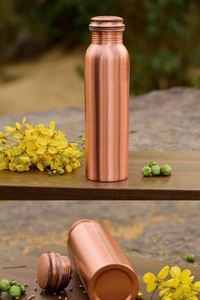 Reusable <b>Copper</b> <b>Drinking</b> <b>Bottle</b> Sustainable Hydration Drinkware for Eco Lifestyle and Daily Water Intake - Product Image 5