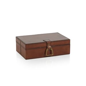 Decorative Leather Storage <b>Box</b> with Premium Finish for Coffee Table Bedroom Closet and Living Room Display - Product Image 1