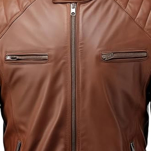 Veste en cuir pour homme, style slim fit tendance 2026, 100% cuir véritable, vêtement chaud de qualité supérieure, personnalisable - Product Image 4