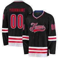 Maillot de hockey sur glace personnalisé pour hommes, Canada, feuille d'érable, uniforme de l'équipe nationale, chemise de sport rouge, sublimation, entraînement, tenue de match