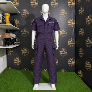 Overol de Trabajo Personalizado de Algodón de Manga Corta, Traje de Trabajo para Hombre, Reflectante, Resistente a la Abrasión, Antimanchas, Equipo de Seguridad Industrial - Product Image 4