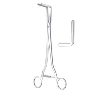 Quality Stainless Steel Surgical Instrument Wertheim Atrauma Vaginal <b>Clamp</b> 25 cm Long <b>Right</b> <b>Angled</b> Forceps - Product Image 3