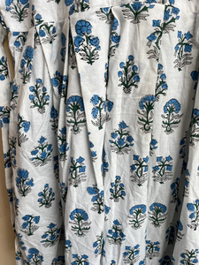 Vestido indio de algodón estampado a mano, 100% algodón, túnica con borlas bordadas, largo maxi, estilo casual para mujer. - Product Image 2