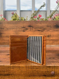 Portefeuille à deux volets en cuir véritable pour hommes porte-cartes en cuir véritable Crunch portefeuilles de luxe de couleur marron meilleur cadeau pour lui - Product Image 5