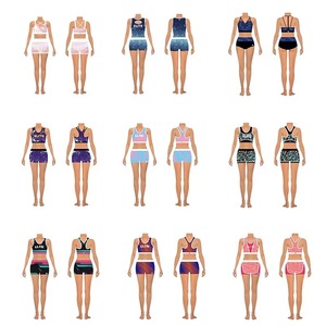 Conjunto de sujetador deportivo y pantalones cortos de color rosa para niñas – Ropa de práctica de baile con estampado gráfico, conjunto deportivo para entrenamiento en estudio - Product Image 4