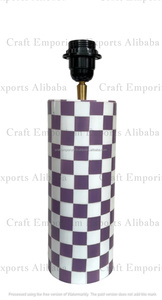 โคมไฟตั้งโต๊ะศิลปะป๊อปที่ทันสมัยทำด้วยมือพร้อมโคมไฟเรซินกระดูกและการฝังกระดูก - Product Image 5