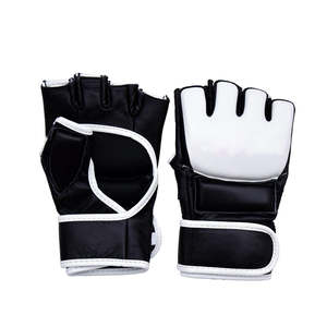 Guantes de Boxeo y MMA Personalizados de la Más Alta Calidad con MOQ Bajo, Guantes de MMA para Ring y Jaula, Cuero Vacuno, Logotipo Personalizado - Product Image 1