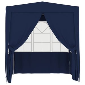 Carpa Plegable de Polietileno Azul de 8.2 x 8.2 Pies para Bodas y Eventos - Product Image 3
