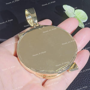 Colgante Moderno con Diamante Moissanite en Plata de Ley 925, Totalmente Cubierto de Circonitas, para Joyería de Lujo para Fiestas Hip Hop - Product Image 5