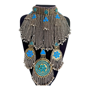 Fabricants sur mesure, dernières créations, ensembles de bijoux vintage afghans Kuchi, pour mariage et fêtes, bijoux afghans faits à la main pour femmes et filles - Product Image 1