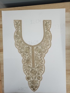 Patchs brodés de sequins (tissu ORGEZA) pour vêtements féminins et tenues de soirée, forme ronde, commandes en gros acceptées - Product Image 2