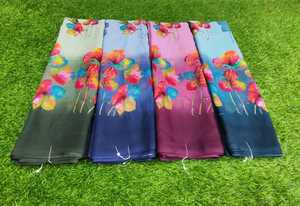 Sari de georgette de alta calidad con blusa, sari de moda ligero para fiestas, fabricante al por mayor. - Product Image 5