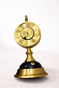 Victorian Brass <b>Table</b> <b>Clock</b> with London-Inspired Design Antique Round Desk Timepiece Roman Numeral Vintage Home & Office - Product Image 6
