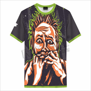 T-shirts décontractés pour hommes, imprimés, coupe ample, respirants, 100% coton, t-shirts amples pour hommes - Product Image 1