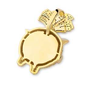 Pendentif hip-hop créatif en forme de cochon, collier personnalisé en moissanite - Product Image 3
