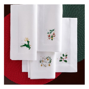 Servilletas Bordadas Modernas de Algodón Suave, Mantelería Decorativa para Comedor de Lujo, Bodas, Restaurantes y Hogar - Product Image 5