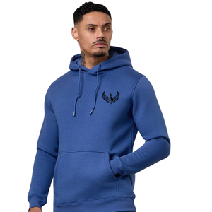<b>Mens</b> <b>Navy</b> Fleece Hooded Tracksuit Casual Athletic Gymwear <b>Jogger</b> Set Streetwear Winter Fashion Sports Activewear Hoodie - Product Image 2