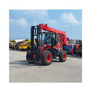 China Novo Diesel Powered Pallet Truck Armazém Terreno Áspero <span class=keywords><strong>3</strong></span> <span class=keywords><strong>Ton</strong></span> 6 <span class=keywords><strong>Ton</strong></span> Empilhadeira Agrícola & Construção Guindaste Empilhadeira - Product Image 5