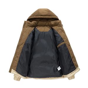 Men's Plus Size <b>Winter</b> Motorcycle Biker <b>Jacket</b> Sheep Waterproof Quilted Woolen Collar Zipper Closure Thick Casual LooseFit Solid - Product Image 2