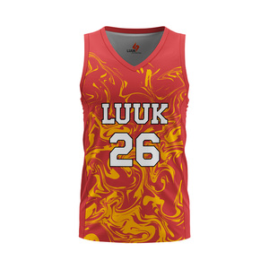 Camiseta de Baloncesto Personalizada con Cuello en V, Logotipo Frontal Personalizado, Sin Mangas, Absorbente de Humedad, 100% Poliéster Sublimado - Product Image 2