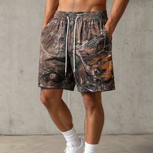 Shorts en maille camouflage personnalisés pour hommes, respirants, pour la gym, le basketball, tactiques, streetwear, séchage rapide, entraînement sportif - Product Image 6