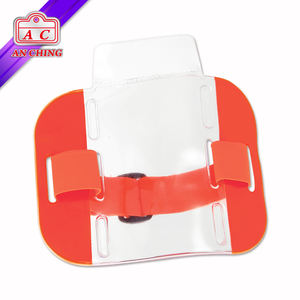 Portacredenciales de PVC con Banda Naranja AC025 - Product Image 3
