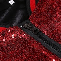 Veste à paillettes personnalisée de haute qualité pour adultes, décontractée, en tricot, avec logo sur le devant, respirante, pour l'hiver, streetwear, extérieur