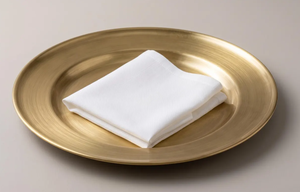 Assiettes de présentation de luxe en métal écologique argentées, tailles et motifs personnalisables, directement de l'usine pour l'hôtellerie - Product Image 4
