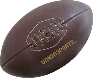 Pelota de rugby vintage hecha de cuero de vaca natural totalmente cosida a mano marca totalmente personalizada - Product Image 4