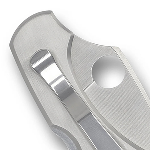 Navajas Plegables con Mango de Metal Plateado, Hoja de Corte Liso, Orificio Circular para el Pulgar, Acabado Suave y Clip de Bolsillo para Tareas Diarias - Product Image 6