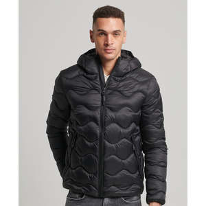 Veste matelassée pour homme personnalisée, effet délavé, qualité supérieure, veste matelassée élégante pour homme, imperméable, épaisse - Product Image 1