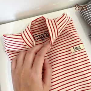 ชุดเซ็ตเสื้อแขนยาวลายทางสำหรับเด็ก SeunKids ผลิตจากผ้าฝ้ายผสมโพลีเอสเตอร์เนื้อนุ่ม สำหรับเด็กชายและเด็กหญิง ผลิตในเวียดนาม - Product Image 2