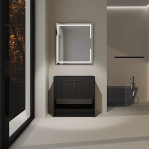 Mobile bagno freestanding da 36 pollici con 2 ante in compensato (lavello escluso) - Product Image 2