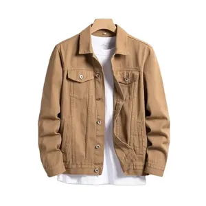 High-quality XMA Fashionable Breathable Spring Hip Hop Style Medium Wash Denim <b>Jackets</b> Tops Both Men <b>Women</b> Polyester/Cotton - Product Image 1
