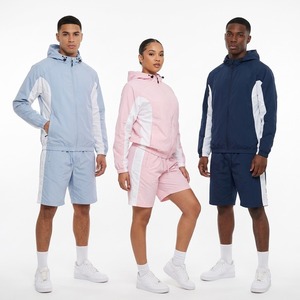 Conjunto Deportivo de Poliéster para Hombre, Chaqueta Cortavientos y Pantalones Cortos Personalizados, Traje para Correr, Conjunto de Pantalones Cortos Cortavientos de Nailon en Color Personalizado - Product Image 1