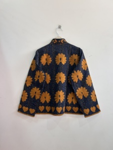 Vintage <b>Kantha</b> Embroidered <b>Jacket</b> Breathable Cotton Comfy <b>Jacket</b> Suzani <b>Jacket</b> - Product Image 6