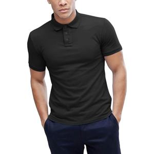 Top Polo de qualité supérieure décontracté à manches courtes 100% coton couleur unie à la mode meilleure vente en gros Logo personnalisé - Product Image 2